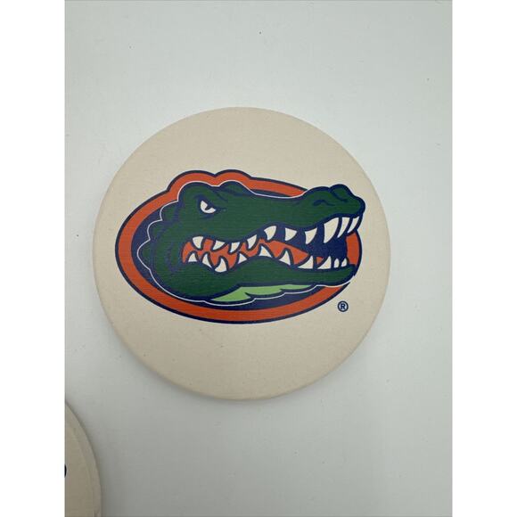 Florida Gators SEC NCAA Set of 4 Round Stone Coasters By Thirstystone - Picture 5 of 6